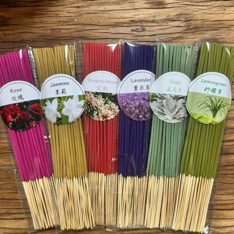 Incienso de Alta Calidad (126 varillas) - Set de 6 Fragancias: Lavanda, Lemongrass, Sangre de Dragón y Flor de Cerezo. Purificación, Meditación y Aromaterapia Duradera.