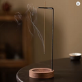 Soporte de Incienso Moderno de Madera: Diseño Invertido "Anti-Cenizas". Elegante Quemador para Varillas que Mantiene tu Espacio Impecable. Decoración de Lujo para el Hogar.