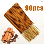 Incienso de Canela Premium x90 Varillas: Energía Positiva y Calidez para tu Hogar. Ideal para Hogar, Negocios, Estimula los Sentidos y Purifica el Ambiente