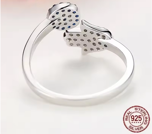 Anillo Protector "Doble Amuleto": Mano de Fátima y Ojo Turco en Plata de Ley 925. Diseño Ajustable con Cristales, Joyería con Intención y Estilo