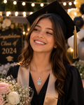 El Regalo Perfecto para su Graduación: Collar de Osito en Plata 925 con Zirconias, Cajita de Terciopelo y Bolsa de Graduación que Guardará para Siempre