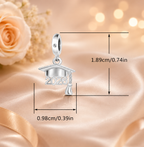 Orgullo de Graduación 2026 | Pulsera Original Plata 925 con Circonitas Ajustable, Dije Plata 925, Caja Aterciopelada de Graduación y Bolsa de Regalo Premium
